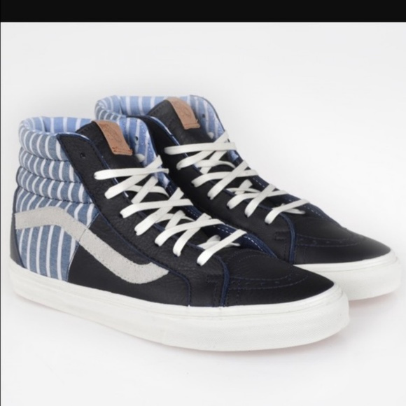 Vans Other - Men's Vans Sk8 hi Ca Stripe reissue blue sz 9.5